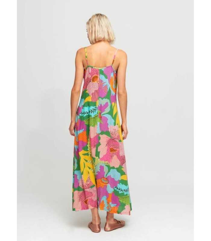 Vestido Largo Flores Aldo Martins Mujer
