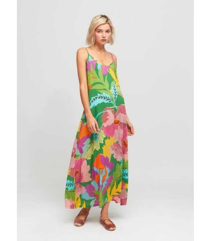 Vestido Largo Flores Aldo Martins Mujer
