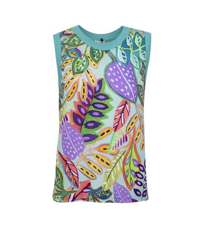 Top Estampado Hojas Aldo Martins Mujer