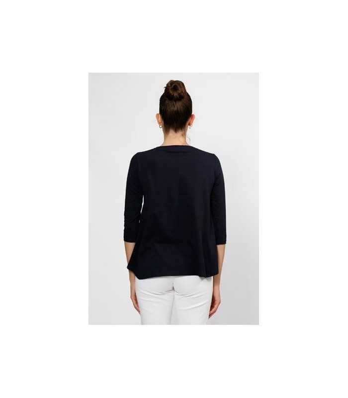 Camiseta Marino Cristales Dismero Mujer