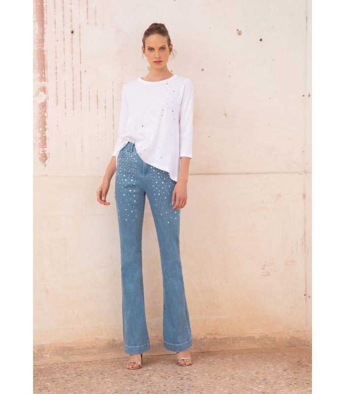 Pantalón Vaquero Cristales Dismero Mujer
