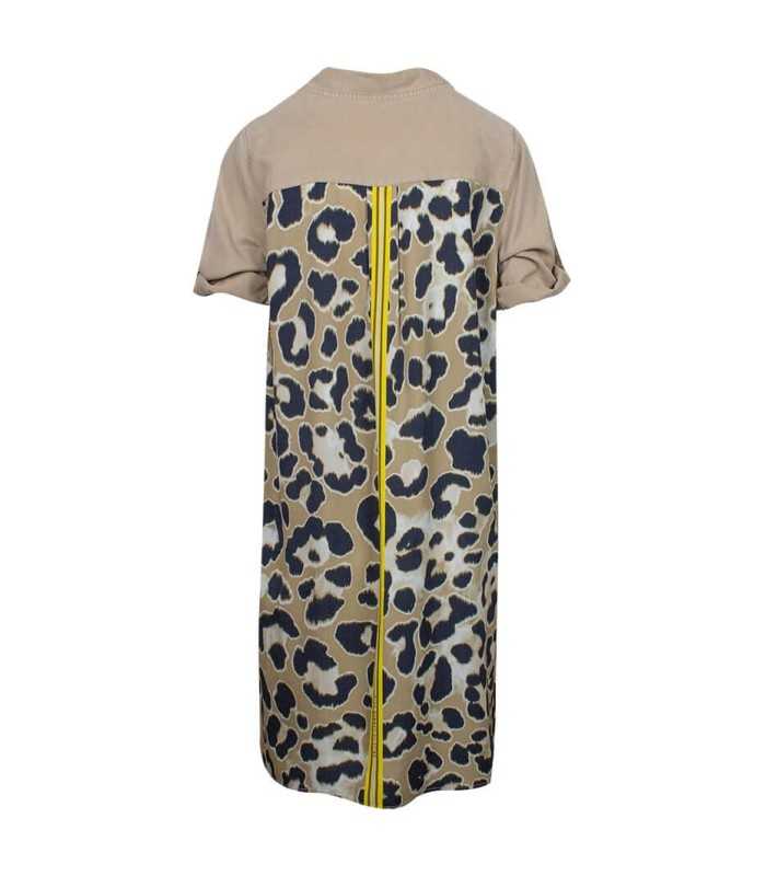 Vestido Camel Estampado Catnoir Mujer