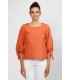 Blusa Naranja Nudos Dismero Mujer