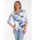 Camisa Flores Azules Frank Lyman Mujer