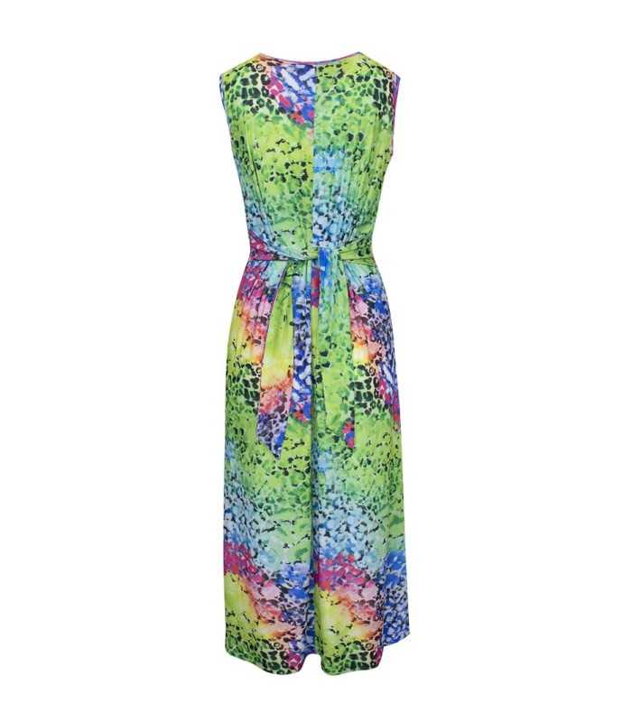 Vestido Estampado Multicolor Carmela Rosso Mujer