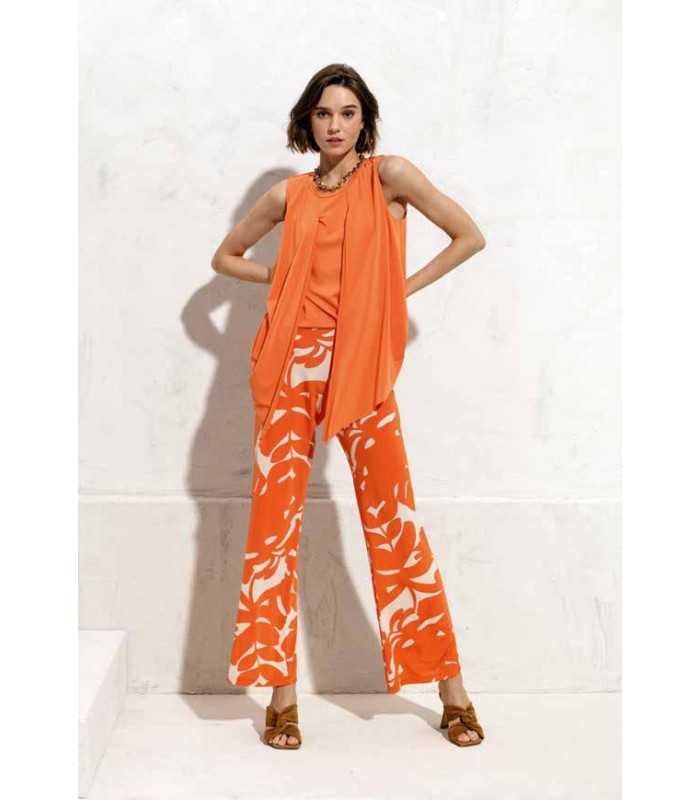 Pantalón Estampado Marino Maria Bellentani Mujer