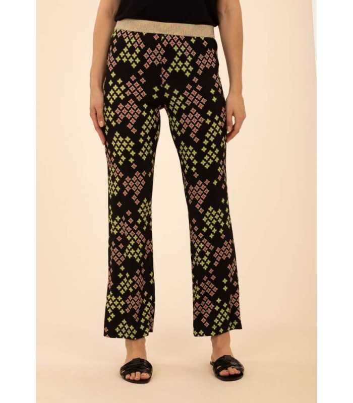 Pantalón Estampado Geométrico Anna Mora Mujer