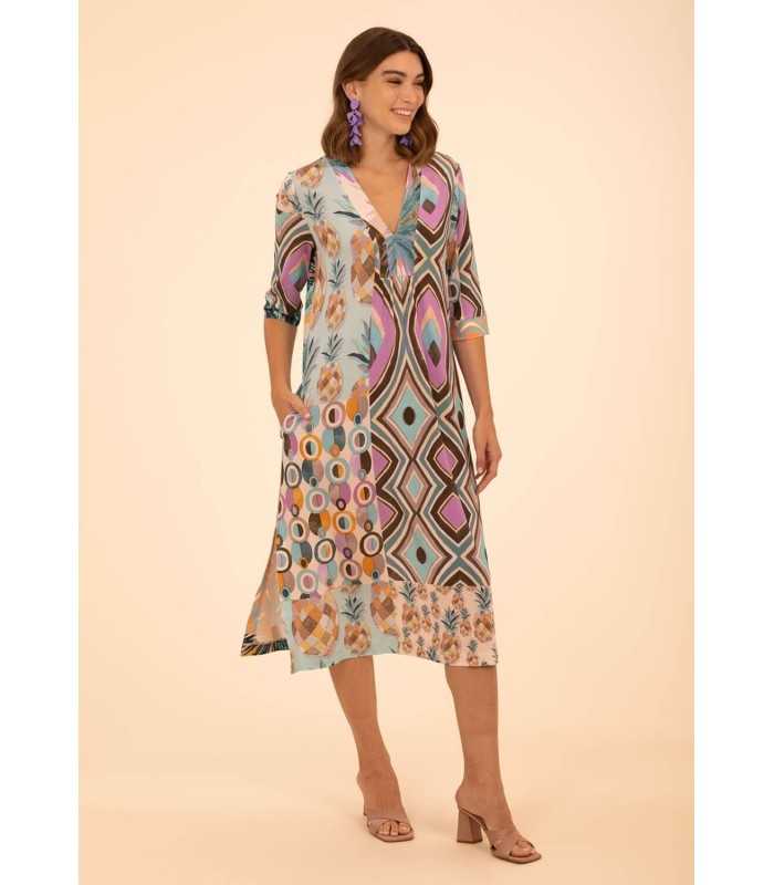 Vestido Punto Estampado Anna Mora Mujer