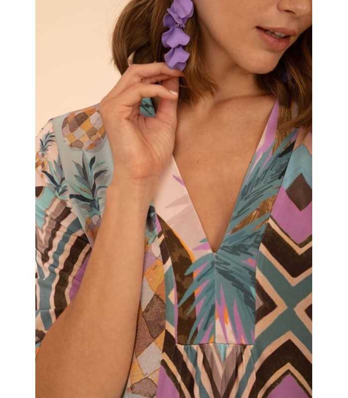 Vestido Punto Estampado Anna Mora Mujer