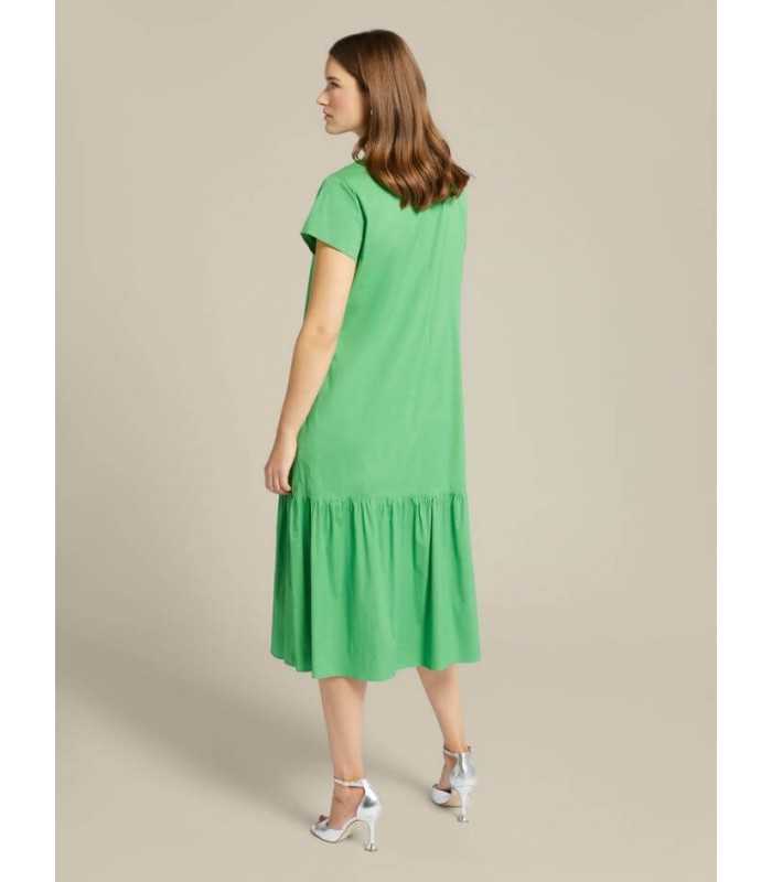 Vestido Popelina Verde Elena Miro Mujer