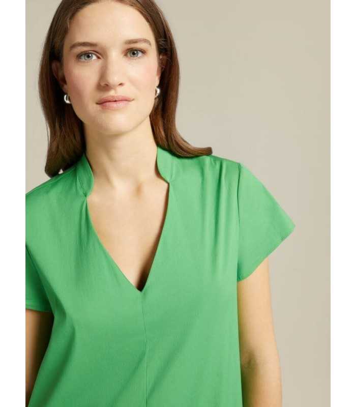 Vestido Popelina Verde Elena Miro Mujer