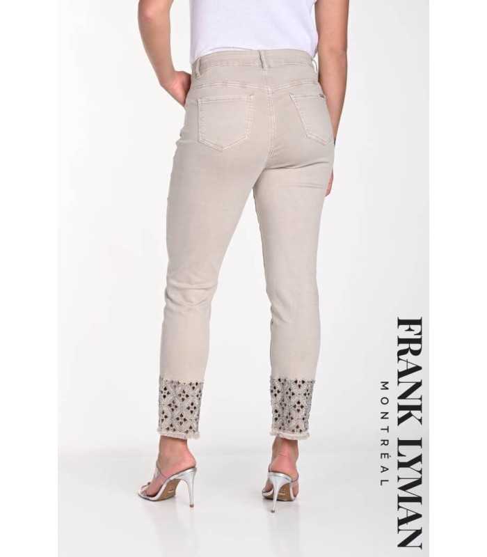 Pantalón Beige Vaquero Frank Lyman Mujer