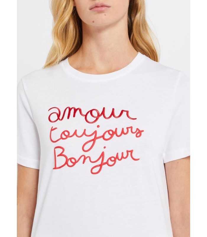 Camiseta Blanca Palabras Marella Mujer