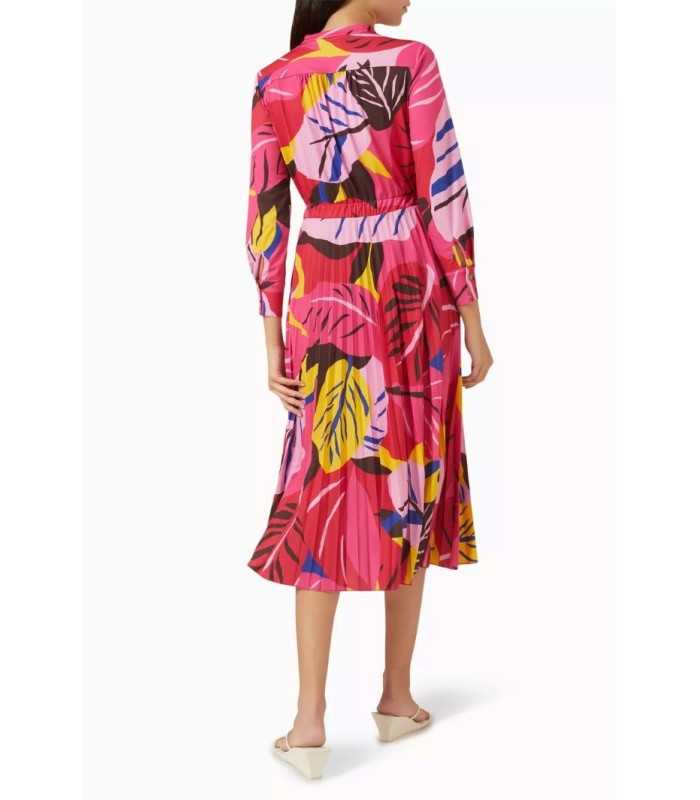 Vestido Plisado Multicolor Marella Mujer