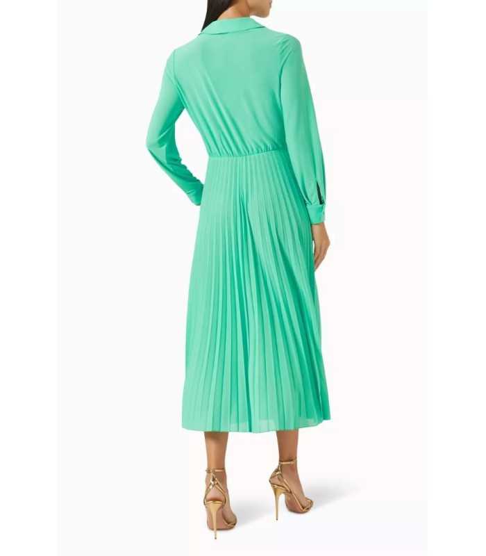 Vestido Plisado Verde Marella Mujer