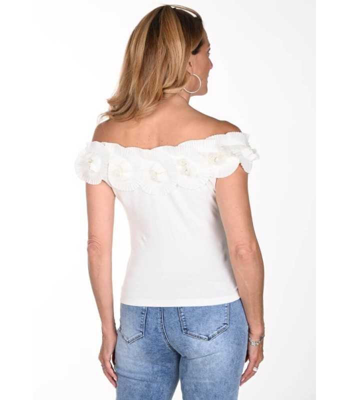 Top Blanco Frank Lyman Mujer