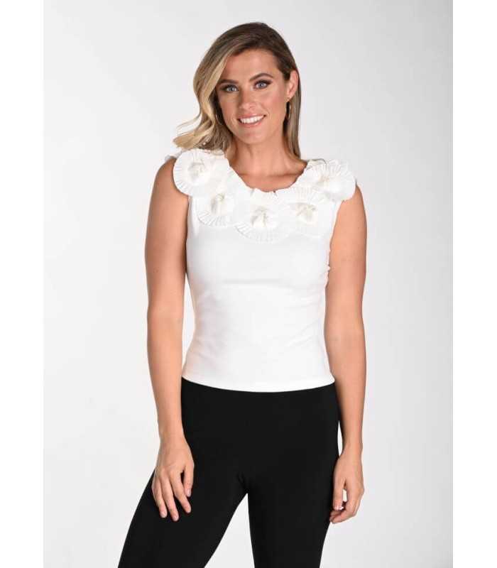 Top Blanco Frank Lyman Mujer