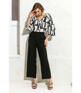Pantalón Negro Maria Bellentani Mujer