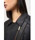 Chaqueta Negra Metalizada Joseph Ribkoff Mujer