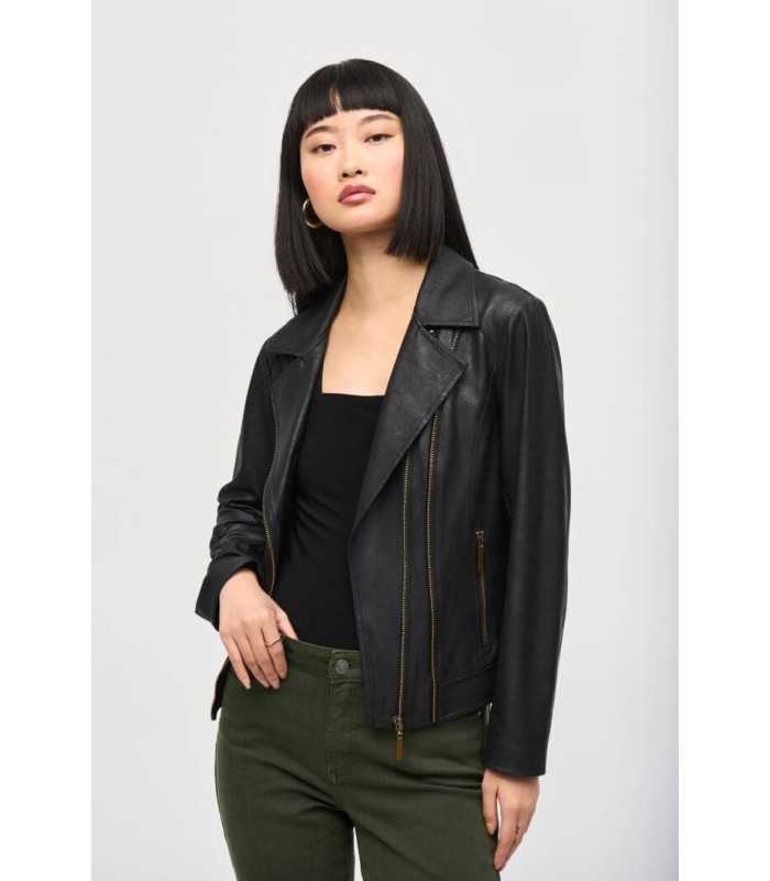 Chaqueta Negra Metalizada Joseph Ribkoff Mujer