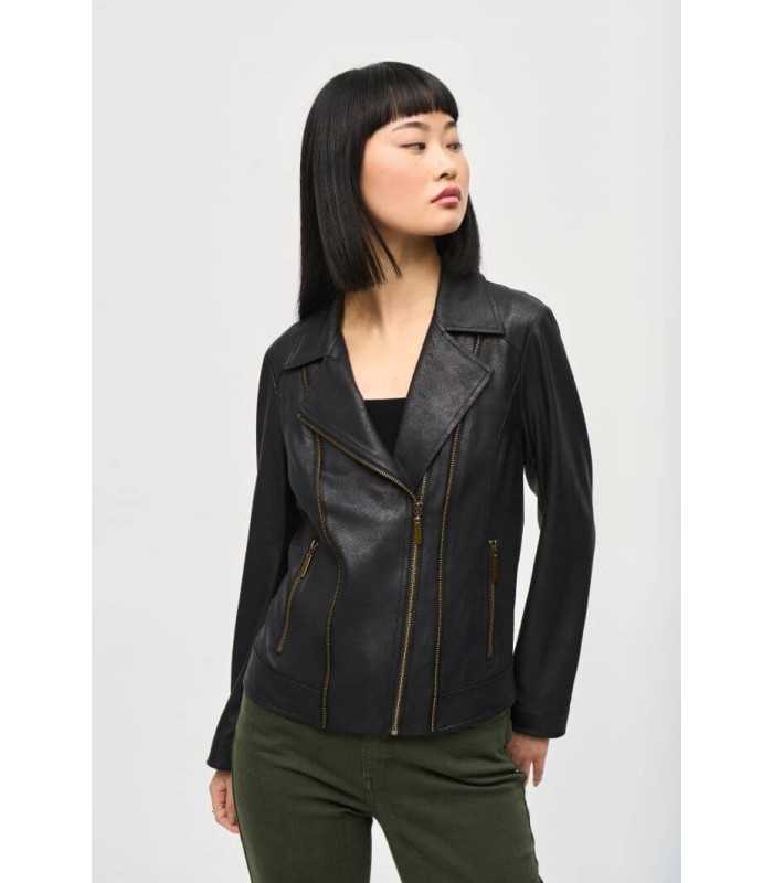 Chaqueta Negra Metalizada Joseph Ribkoff Mujer
