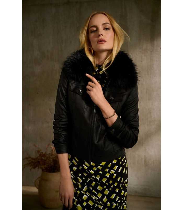 Chaqueta Ante Negra Joseph Ribkoff Mujer