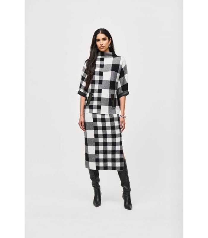 Suéter Punto Cuadros Joseph Ribkoff Mujer
