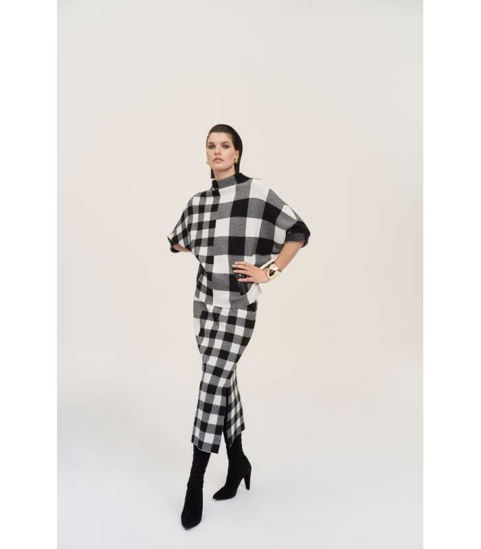 Suéter Punto Cuadros Joseph Ribkoff Mujer