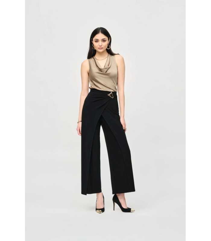Pantalón Negro Cruzado Joseph Ribkoff Mujer