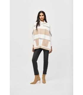 Poncho Punto Jacquard Joseph Ribkoff Mujer