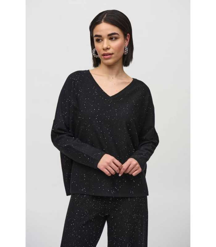 Top Negro Lentejuelas Joseph Ribkoff Mujer