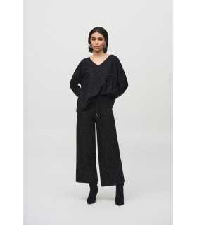 Pantalón Punto Negro Lentejuelas Joseph Ribkoff Mujer