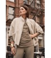 Chaqueta Piel Beige Joseph Ribkoff Mujer