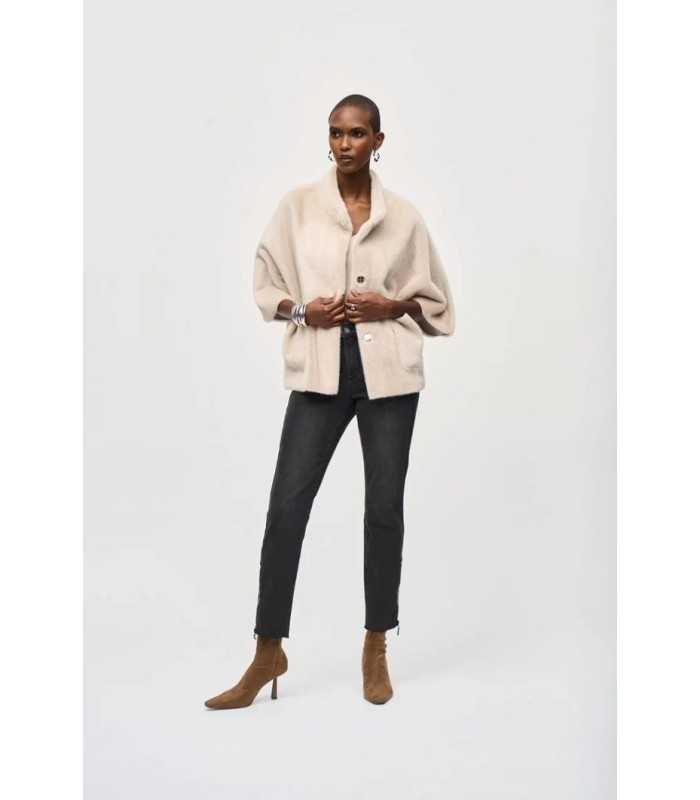 Chaqueta Piel Beige Joseph Ribkoff Mujer