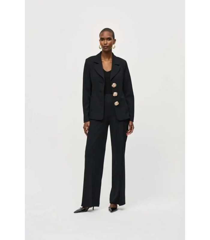 Blazer Ajustada Negra Joseph Ribkoff Mujer