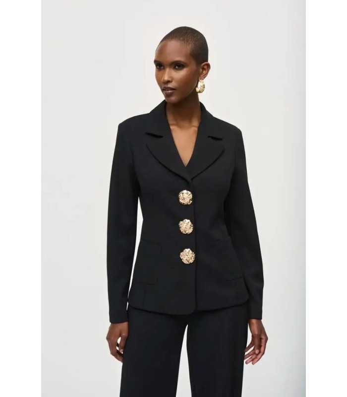 Blazer Ajustada Negra Joseph Ribkoff Mujer