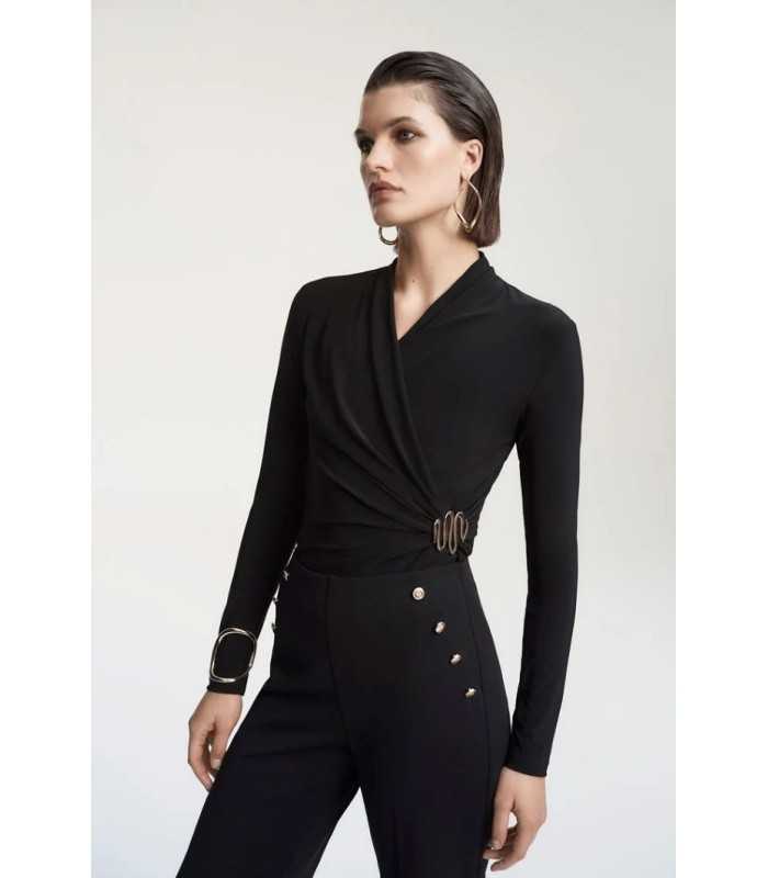 Top Negro Cruzado Joseph Ribkoff Mujer