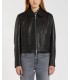 Chaqueta Piel Negra Marella Mujer