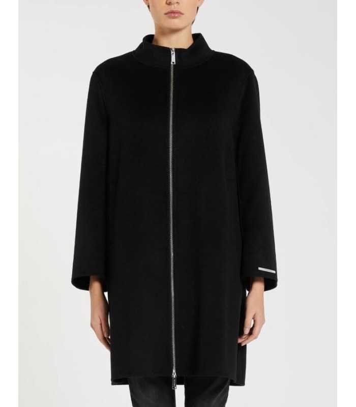 Abrigo Recto Negro Marella Mujer