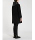Abrigo Recto Negro Marella Mujer
