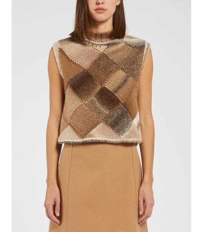 Chaleco Cuadrados Tierras Marella Mujer