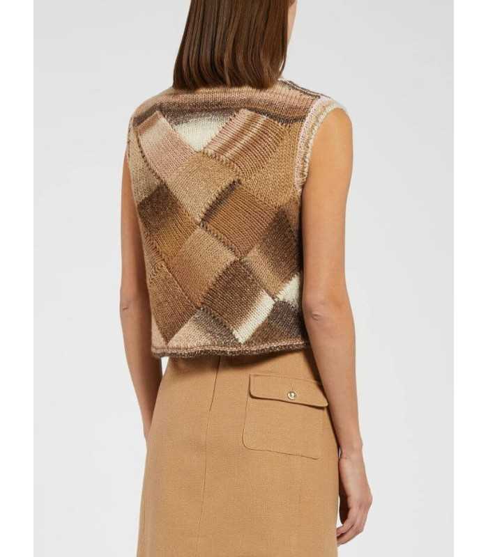 Chaleco Cuadrados Tierras Marella Mujer