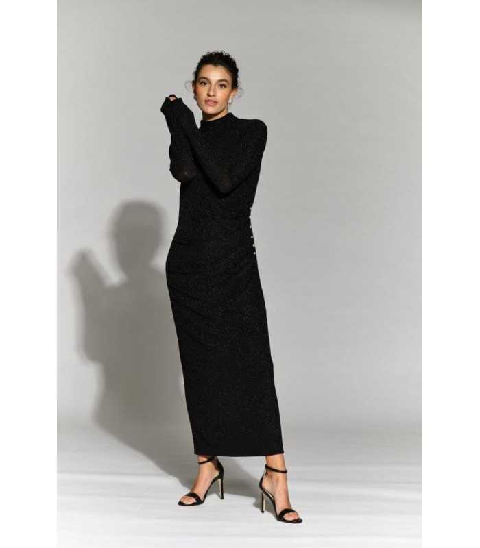 Vestido Negro Brillo Moskada Mujer