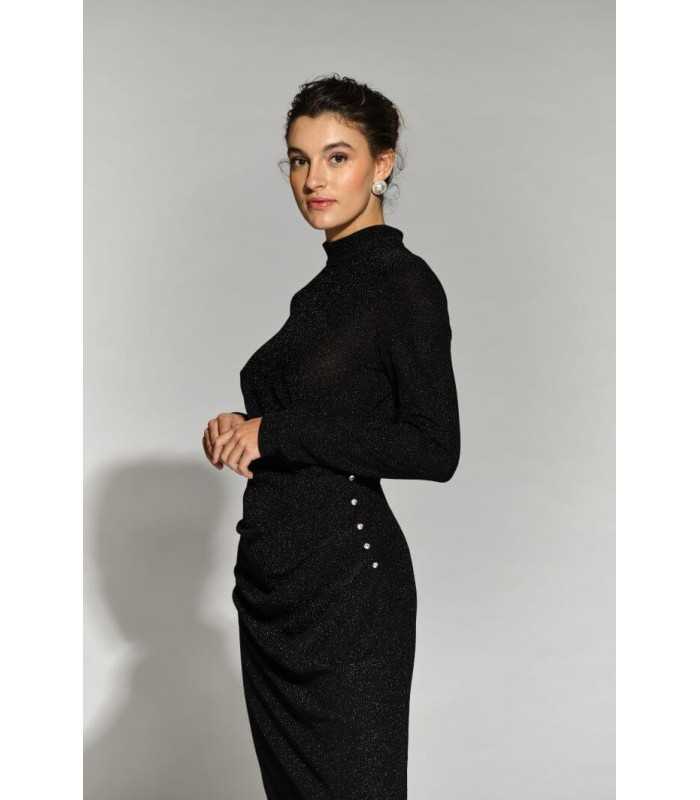 Vestido Negro Brillo Moskada Mujer