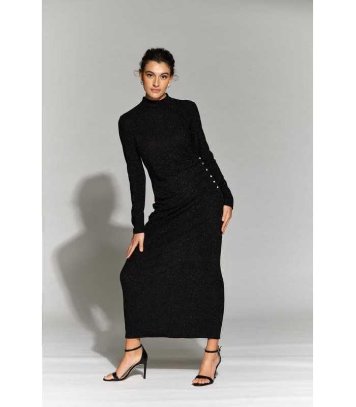 Vestido Negro Brillo Moskada Mujer