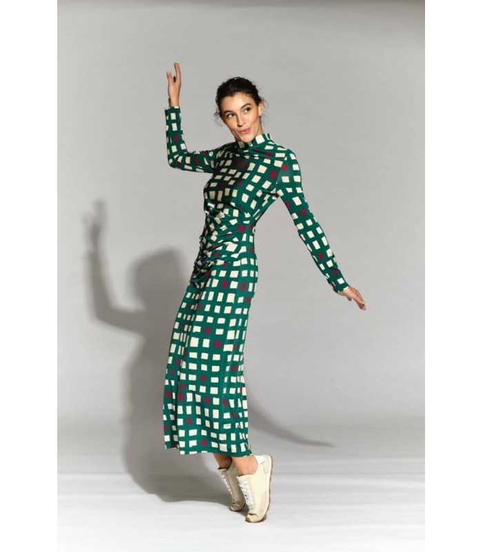 Vestido Estampado Verde Moskada Mujer