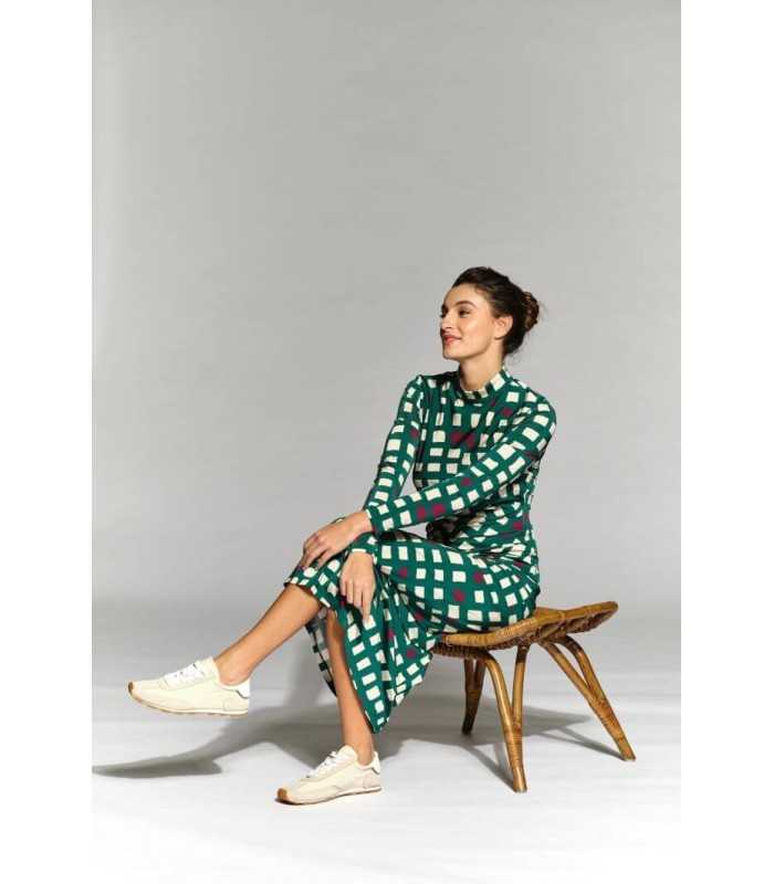 Vestido Estampado Verde Moskada Mujer