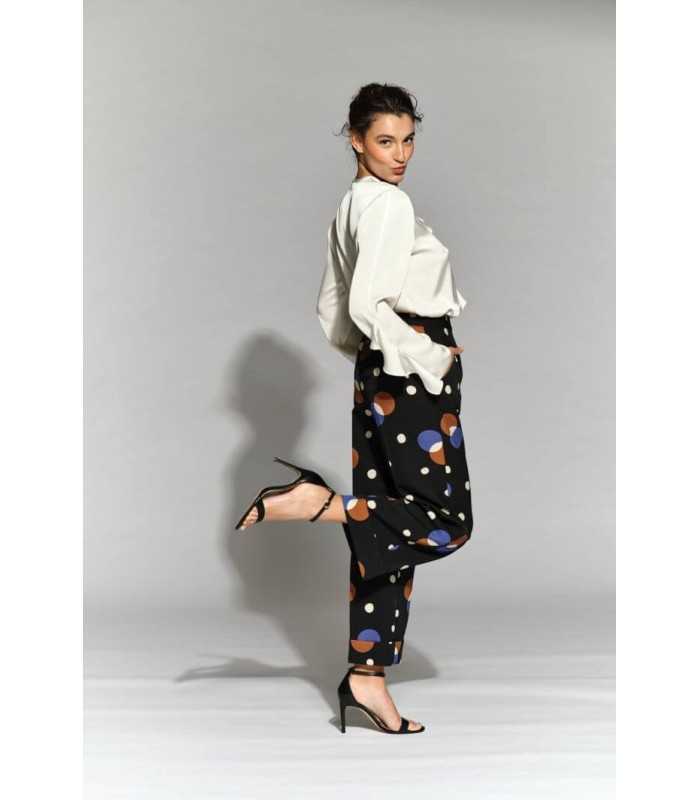 Pantalón Estampado Círculos Moskada Mujer