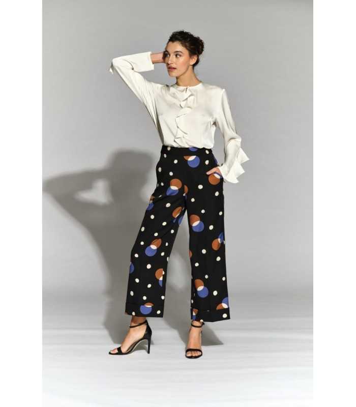 Pantalón Estampado Círculos Moskada Mujer