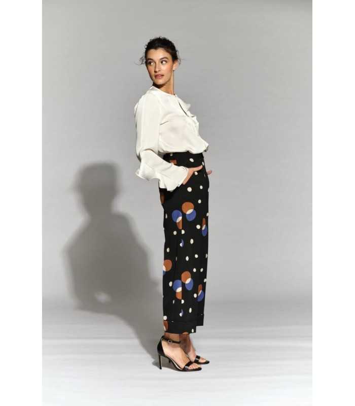 Pantalón Estampado Círculos Moskada Mujer